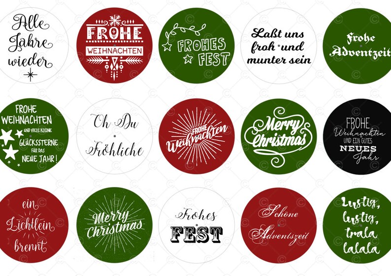 WEIHNACHTEN ADVENT Teelicht Botschaften Teelicht Vorlagen | Etsy