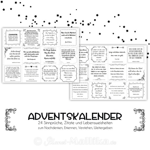 SYMPTOMS Advent Calendar Quotes Advent Calendar Paper or Digital Advent  Calendar Gift Advent Calendar Friends Christmas Calendar - Etsy Denmark