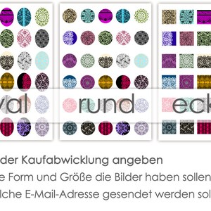 SPITZE LACE 30 Cabochonvorlagen Cabochon Vorlagen digital Download Buttonvorlagen Bilder für Schmuck Buttons Cabochon template Collage Bild 7