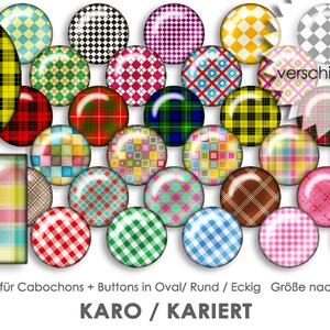 Könnte beinhalten: 30 verschiedene digitale Designs von karierten und karierten Mustern in verschiedenen Farben. Die Designs sind perfekt zum Erstellen von Cabochons, Knöpfen und anderen Bastelarbeiten. #D3150 KARO / KARIERT
