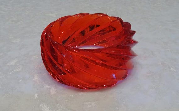 Giant Plexiglass Bangles from the 80s! View 6