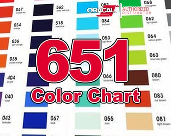 Oracal 751 Color Chart