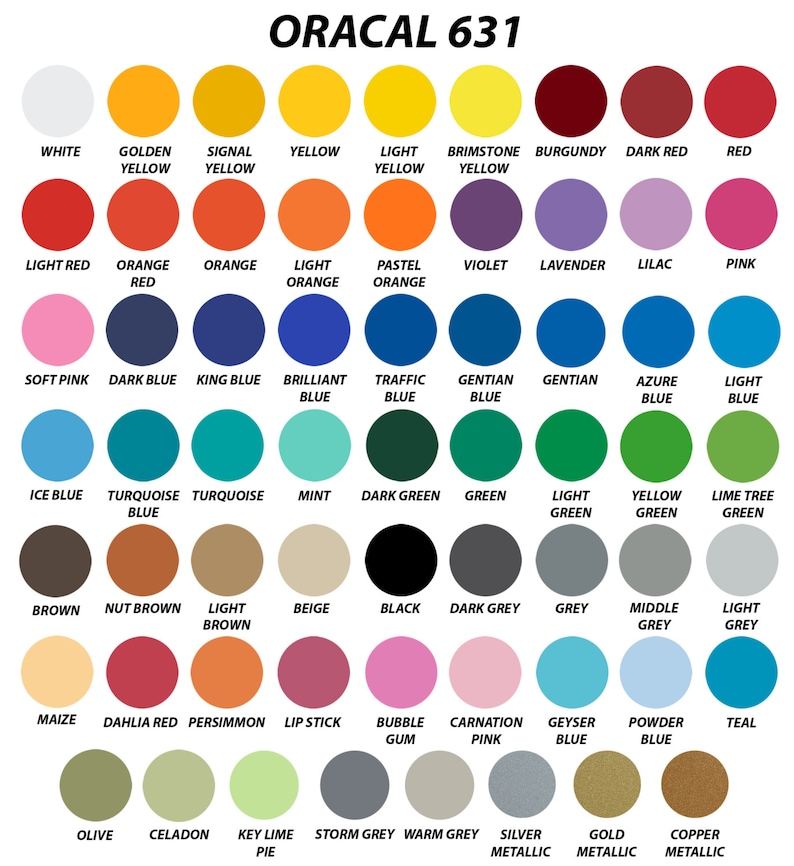 20pk / 12 X 24 Indoor Wall Vinyl Oracal 631 Etsy