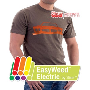 12&quot; x 14.25&quot;* / 1-Sheet / Heat Transfer Vinyl, ELECTRIC Iron On Vinyl, T-Shirt Vinyl, Siser EasyWeed