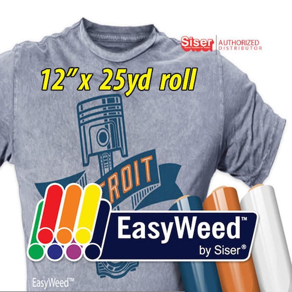 12" x 25 yards Siser EasyWeed HTV - Heat Transfer Vinyl -