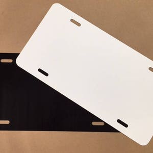 10 Pack Sublimation License Plate Blanks 6x12 x 0.65mm,Metal Aluminum Automotive Front License Plate Tag