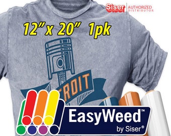 12" x 20" * Siser Easyweed / 1-sheet / Heat Transfer Vinyl - HTV - Select Colors While Supplies Last!