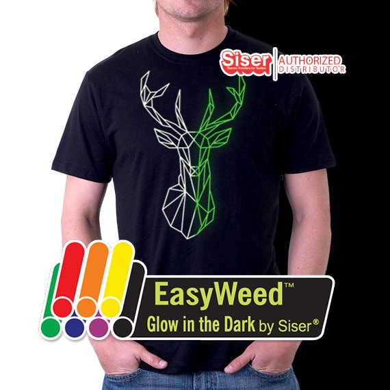 12x 19.5 Easyweed Glow in the Dark Heat Transfer Vinyl HTV 