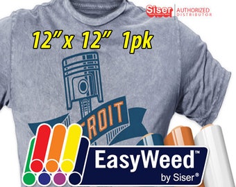 12" * x 12" / 1-sheet / Siser EasyWeed - Heat Transfer Vinyl - HTV