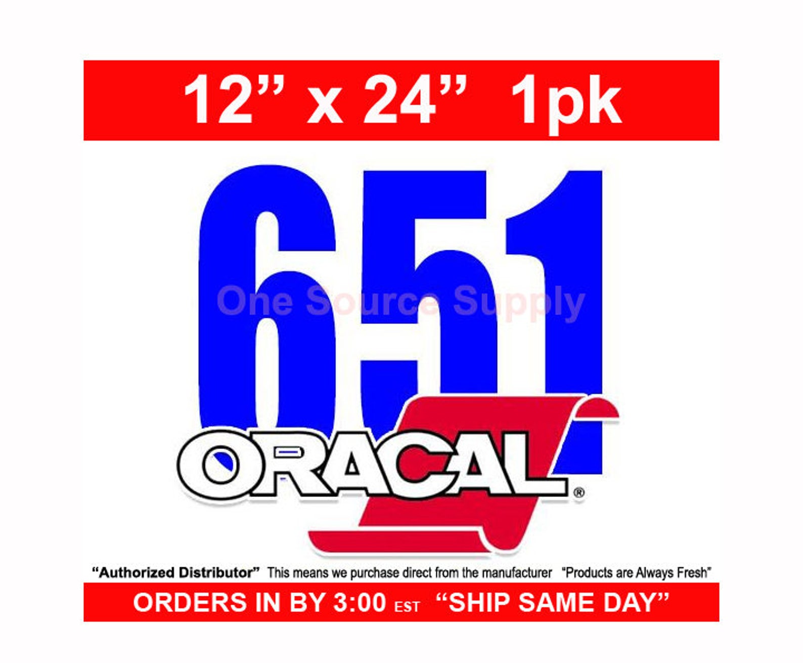 12 X 24/ 1-sheet / Oracal 651 Orafol Outdoor - Etsy