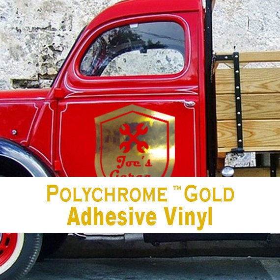 Prime Vinyl Chrome Gold Permanent Vinyl Roll Gold Vinyl for Cricut