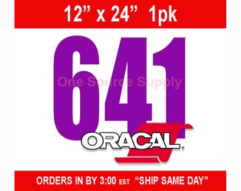 12" x 24"* / 1-sheet / Oracal 641 Matte - Orafol - Outdoor Vinyl - Craft Vinyl - Decal Vinyl