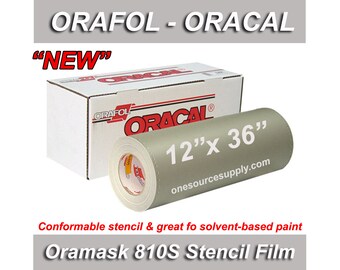 1 Rolle Oramask 811 Stencil Film Schablonenfolie Airbrush Oracal wei 630mm x 50m 