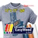 12'x 15' / 5-Sheets / Siser EasyWeed HTV - Heat Transfer Vinyl 