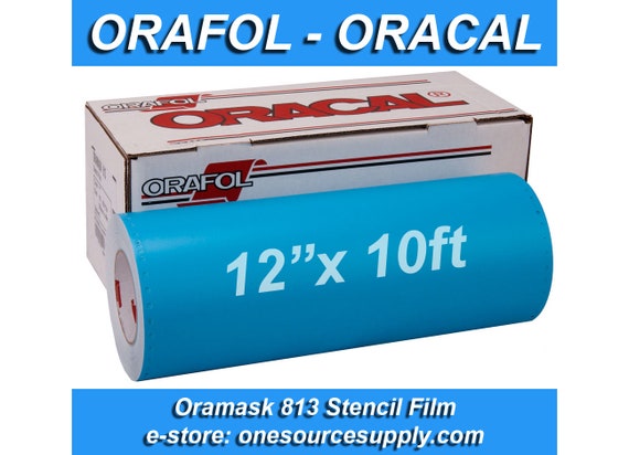 12 x20 Oracal Oramask 813 Stencil Film Roll Light Blue