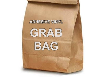 Adhesive Back Vinyl Grab Bag 10-12 Miscut/slightly Damaged