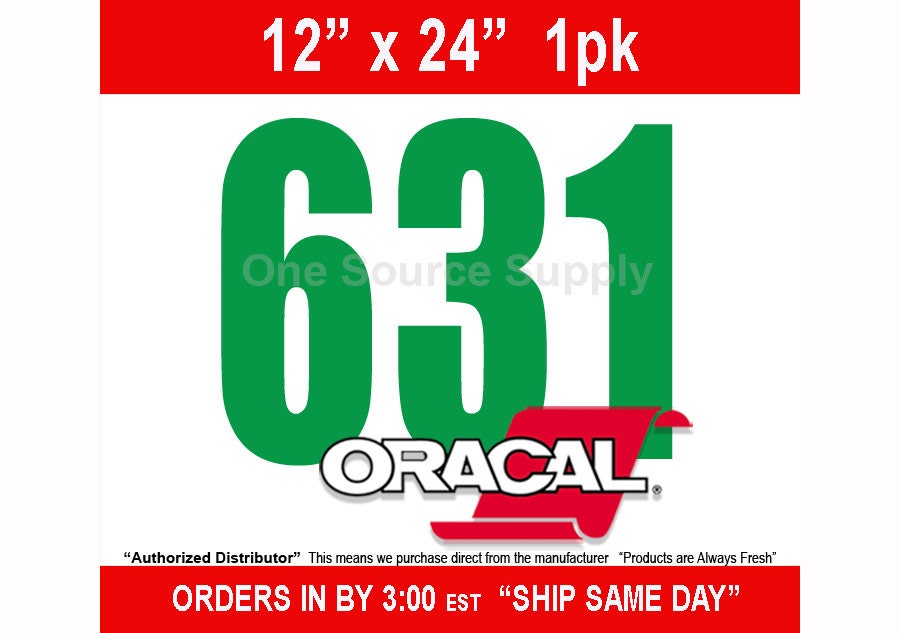 12 X 24 / Oracal 631 / 1-sheet / Matte Finish - Etsy