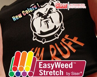 12"x15" / 15-sheets Siser EasyWeed STRETCH - Heat Transfer Vinyl - HTV