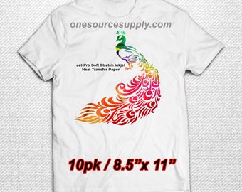 Neenah Jet-Pro SS Soft Stretch Heat Transfer Paper For Light Color Fabrics - 11x17 5 Sheets