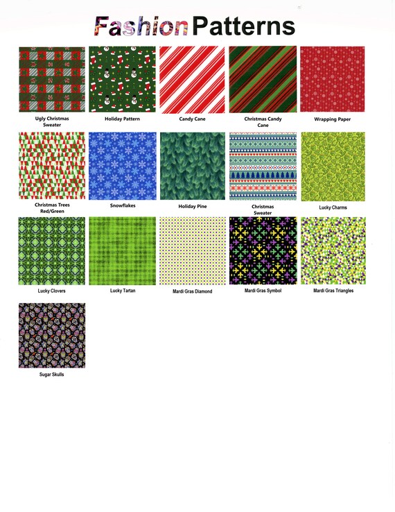 Thermoflex Fashion Patterns (festive) 1-sheet 12