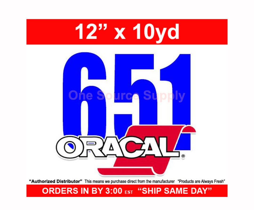 1 roll 12 x 5' adhesive backed vinyl Sign & Craft Quality Oracal 651 High  Gloss