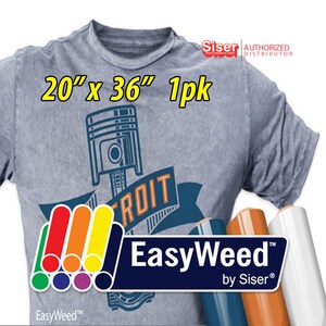 20&quot; * x 36&quot; /  SISER EasyWeed HTV - Heat Transfer Vinyl - White and Black (Including Black Matte) Available Only!