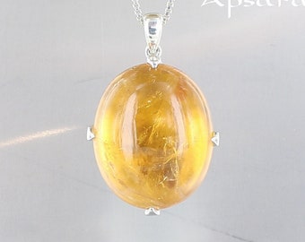 Bague Celte Ciselée Argent 925 Avec Citrine - Taille 54, Neuf Sans Emballage