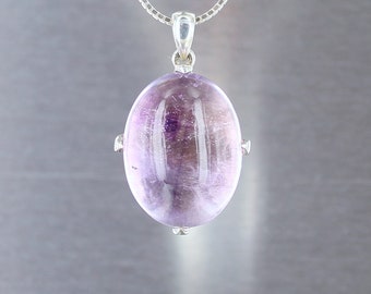 Amethyst pendant, 925 silver, natural stone, purple stone, handcrafted, quality jewel, exclusive jewel, for her