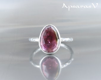 Tourmaline Ring, Size 8.25, Sterling Silver 925, Natural Tourmaline Ring, Size 8.25, Sterling Silver 925, Natural