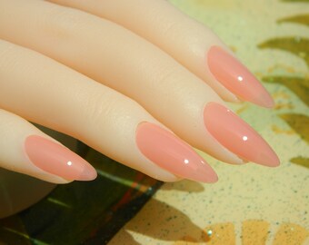 Natural Pink Nails Etsy