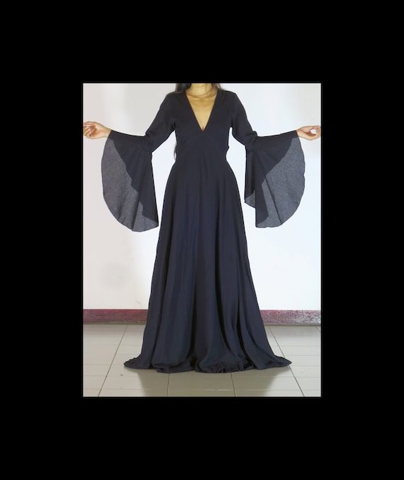 morticia addams long black dress The Summer Slip Dress main image 1