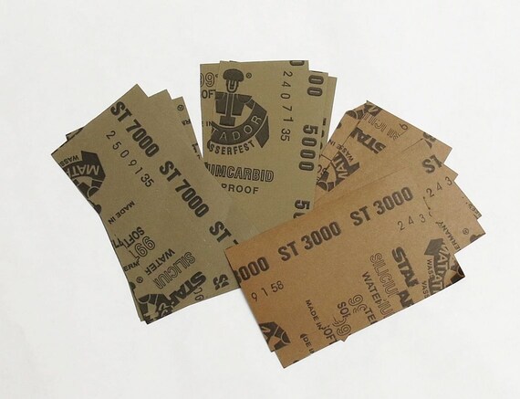 EXTRA FINE SUPER COMBO SANDPAPER 32 SHEETS 1500//2000//2500//3000//5000//7000//12000
