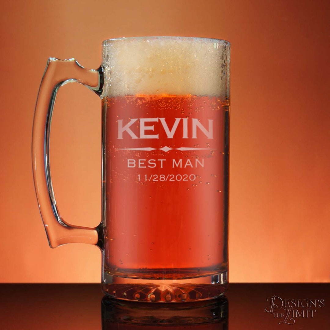 Personalized Giant Beer Mugs With Engraved Design Options W/ Optional ...