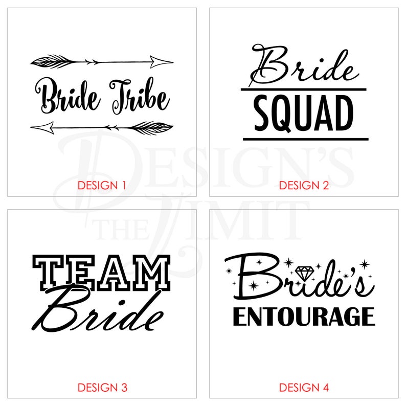 Choose Type of Glass Red or White Wine Personalized Stemless Wine Glasses Engraved with Bridal Party Designs