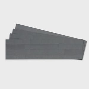Tic Tac Tiles Peel and Stick Backsplash, Thin Stone Slate Rock Tile