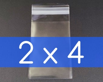 200 Clear Poly Cello Bag 2x3 inch Self Sealable OPP Product Bag Acid Free Clear Plastic Packaging