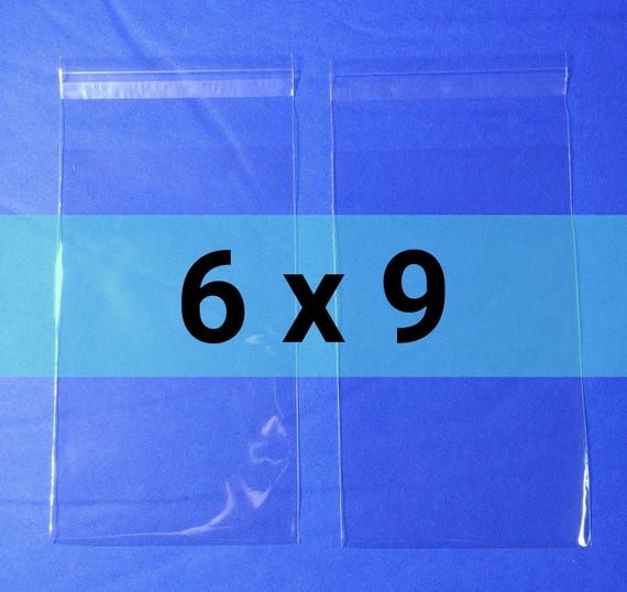 Pack of 100 4 1//4 x 6 1//8 Clear Resealable Cellophane Bags