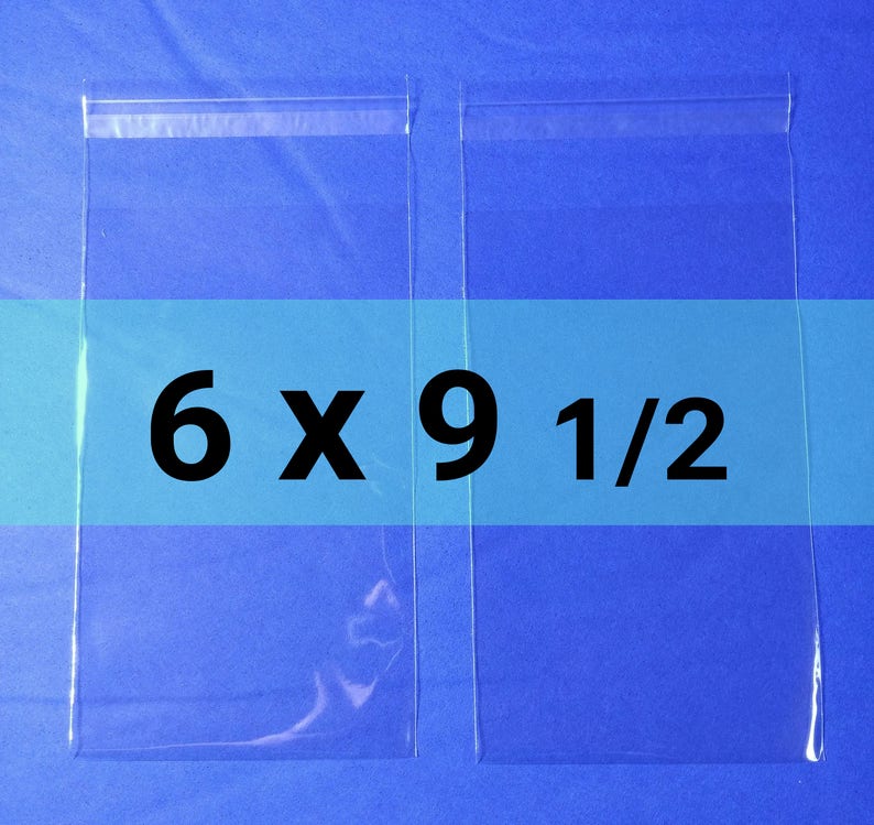 Clear Resealable Cello Bags – 6x9 OPP Poly Sleeves, 1.2 Mil, Made In USA