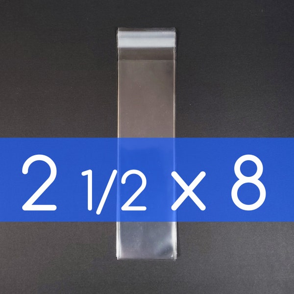 200 Clear Cello Bags – 2x2 Inch, Hang Top, Resealable OPP Poly, 2x2 Hang Hole Bags