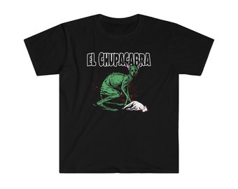 El Chupacabra cryptid demon goat blood sucker Unisex Softstyle T-Shirt