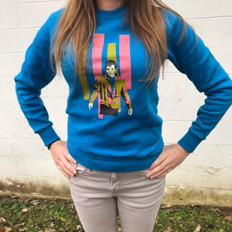 Vintage Lee Blue Elvis Sweatshirt