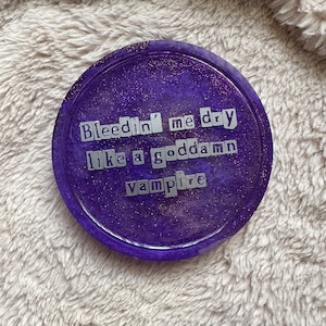Olivia Rodrigo Vampire Resin Coaster