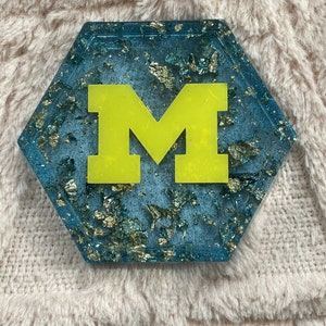U of M Resin Coaster