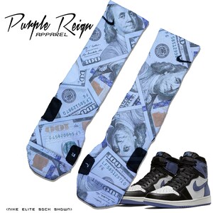 Custom Nike Elite &quot;Blue Moon&quot; Socks