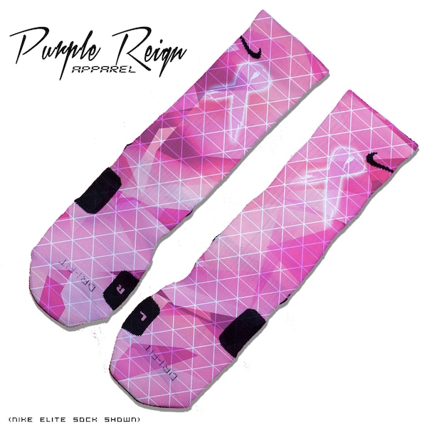 pink nike elite socks mens