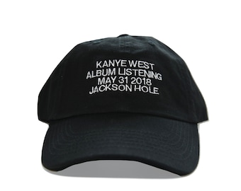 KANYE WEST "YE" Album Listening Embroidered Dad Hat (yeezus)