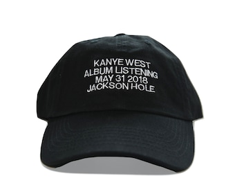 Kanye West Bear Hat // Yeezy Embroidered Baseball Cap // Ye