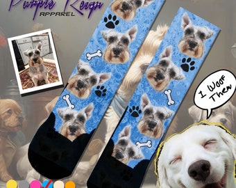 Customized Dog Cat Pet Socks - Put Your Pet on Custom Socks, Dog Lovers, Dog GIft, Dog Personalized, Dog Gift Socks,