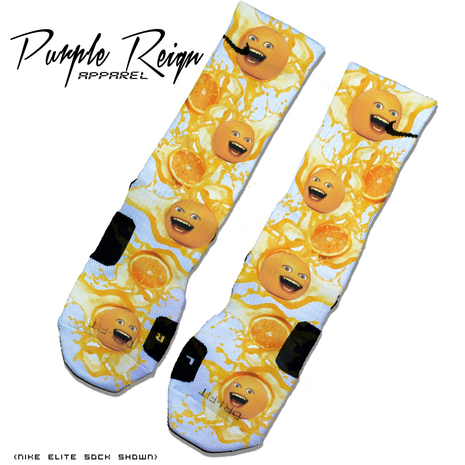 Custom Nike Elite citrus Socks Etsy