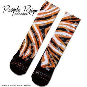 Purple Reign "Shattered Backboard v1" Custom Premium Socks